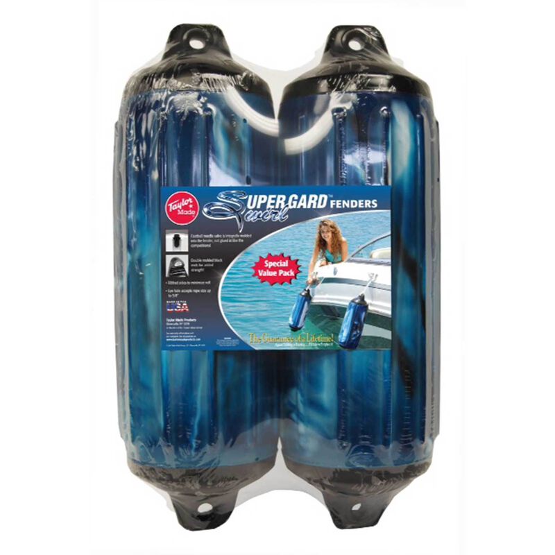 Taylor Made Boat Fender 2-Pack W/O Dock Line | 8 1/2" x 26" (Blue)