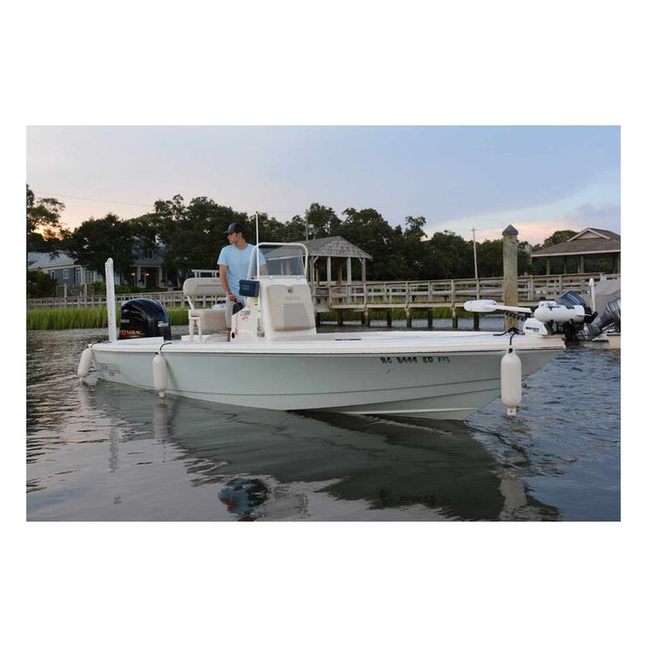 SeaFit Boat Fender 3-Pack W/ Dock Line | 6 1/2" x 23" (White)